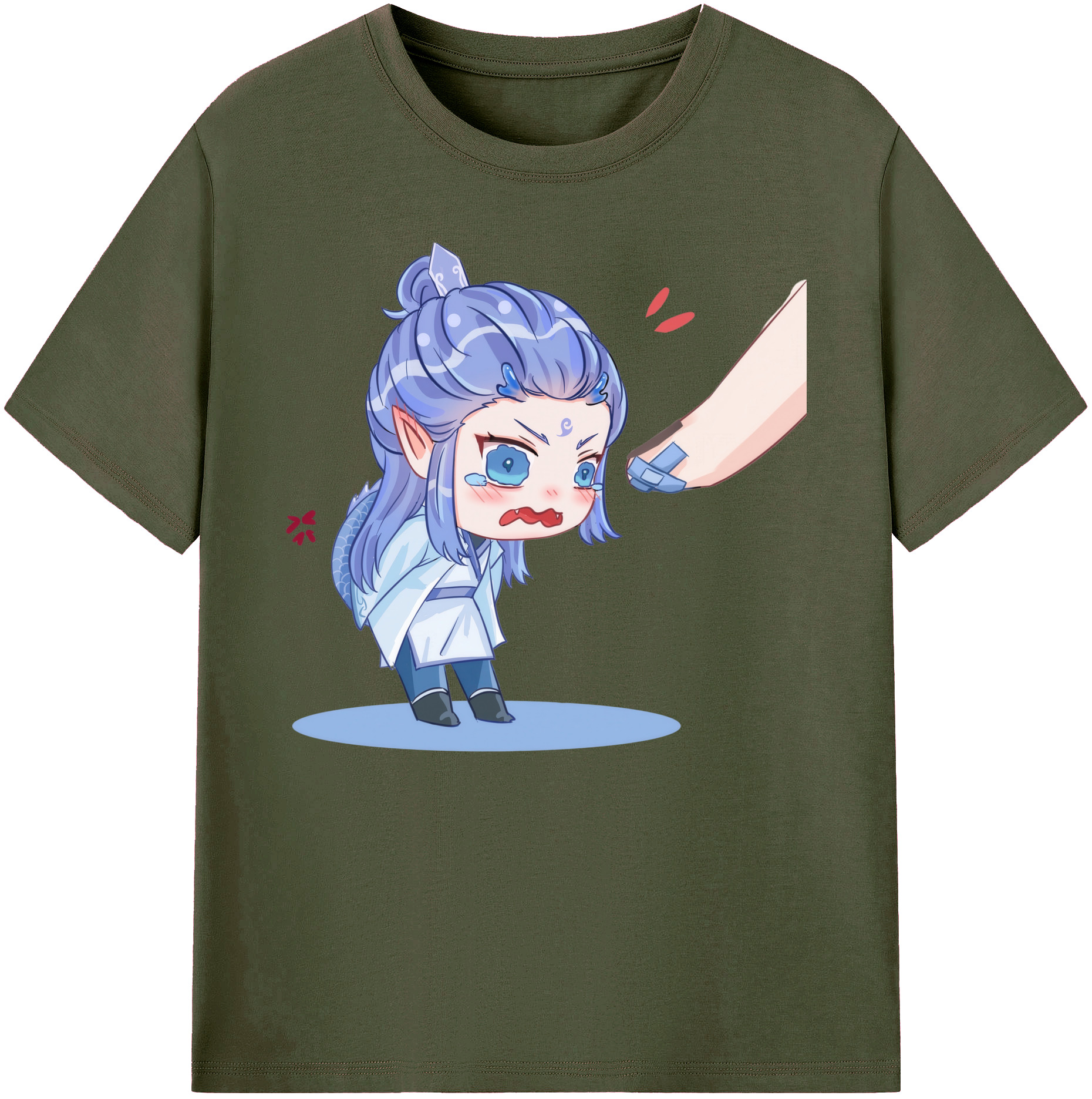 （画像用） Ne Zha 2 ナタ 魔童の大暴れ 綿100％ メンズ半袖Tシャツ｜肌触りやわらか＆通気性